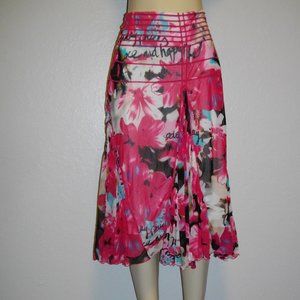 Sao Paulo Multicolored Sheer Midi Skirt 10